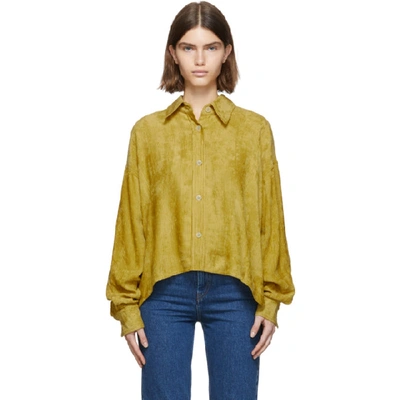 Shop Isabel Marant Yellow Fanao Shirt In 10dy Dusty