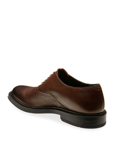 Shop Bally Men's Nick Leather Oxford Shoes In Mid Brown