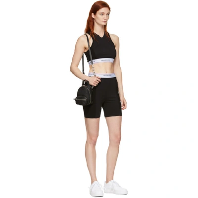 Shop Alexander Wang T Alexanderwang.t Black Wash And Go Logo Bra In 001 Black