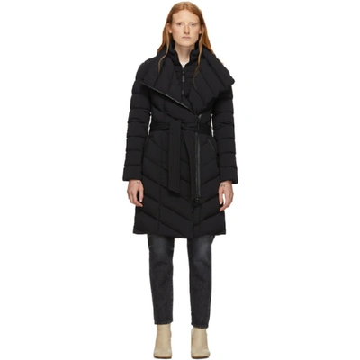 Shop Mackage Black Down Ilena Coat