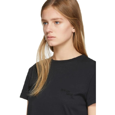 Shop Helmut Lang Black Stacked T-shirt In Black Basal