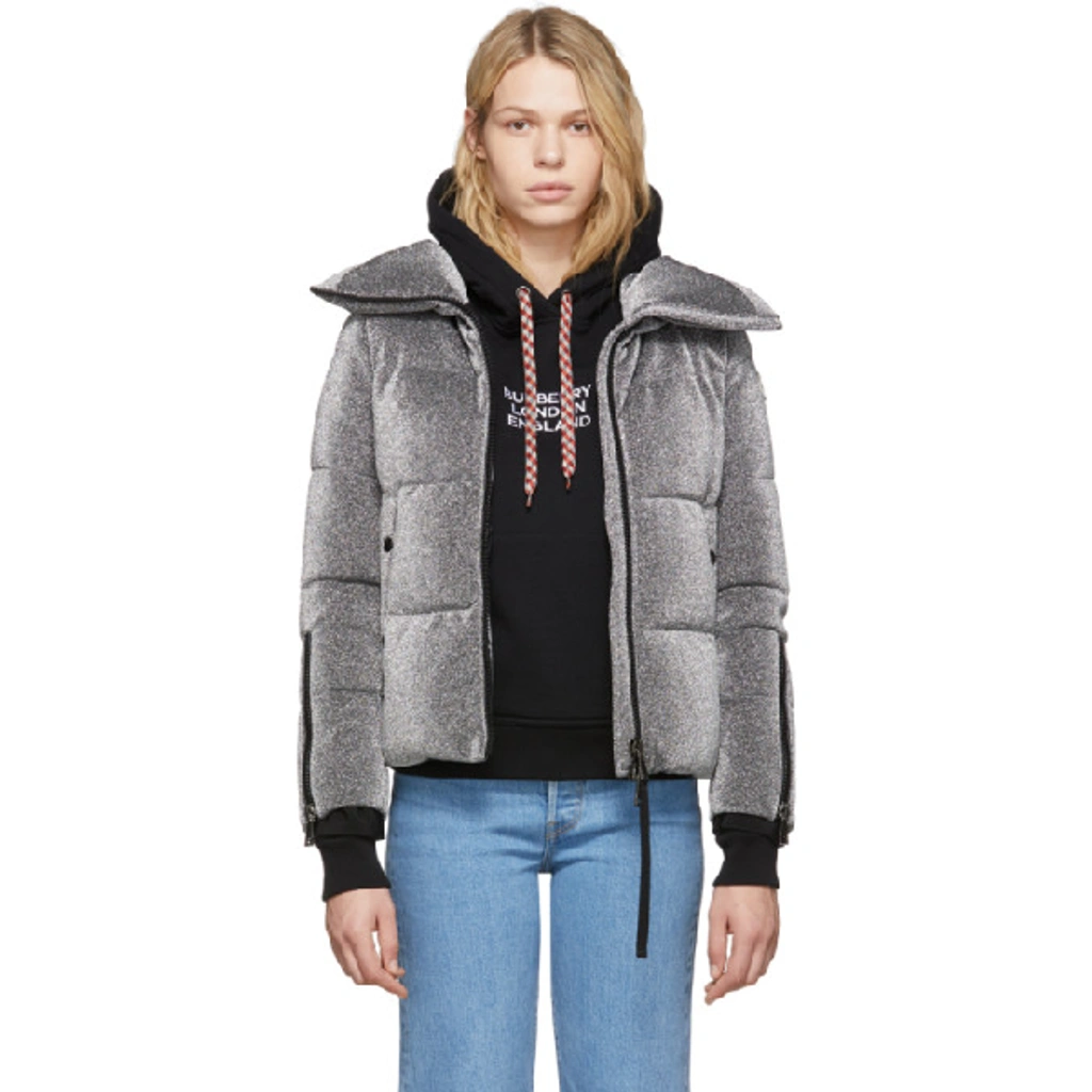 Moncler Bandama Glitter Down Puffer Jacket In Metallic ModeSens