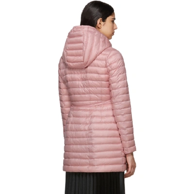 Shop Moncler Pink Down Barbel Jacket In 500 Pink
