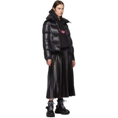 Shop Moncler Black Down Bandama Jacket In 999 Black