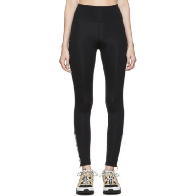 Shop Burberry Black Torne Leggings