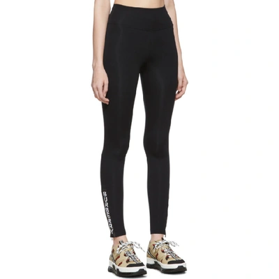 Shop Burberry Black Torne Leggings