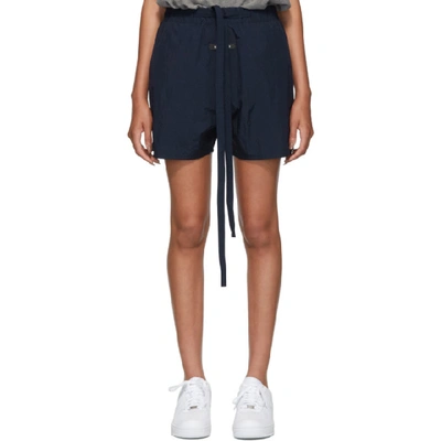 Shop Fear Of God Navy Military Training Shorts In 415 Navy