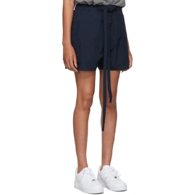 Shop Fear Of God Navy Military Training Shorts In 415 Navy