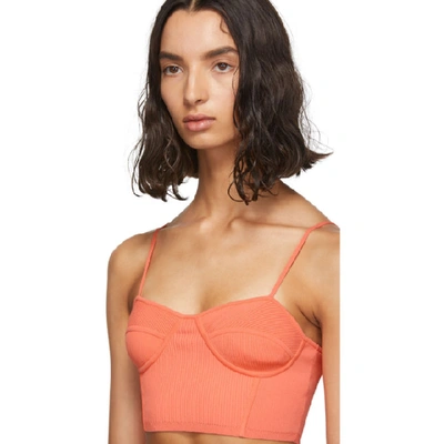 Shop Alexander Wang T Alexanderwang.t Pink Bra Cup Tank Top In 684 Fadedpk