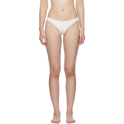 Shop Myraswim White Cindy Bikini Bottoms In Vanilla