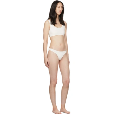 Shop Myraswim White Cindy Bikini Bottoms In Vanilla