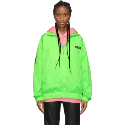 Shop Misbhv Green Europa Track Jacket In Neon Green