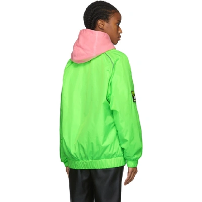 Shop Misbhv Green Europa Track Jacket In Neon Green