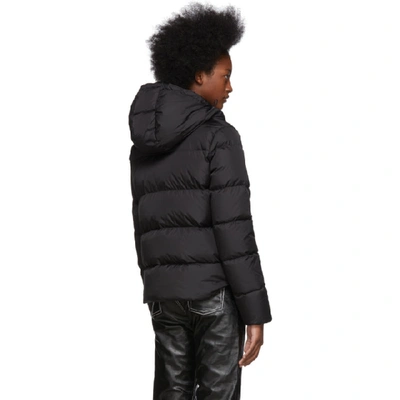 Shop Moncler Black Down Lena Hooded Jacket In 999 Black