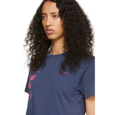 Shop Off-white Purple Marina De Silva T-shirt In Blue Multi