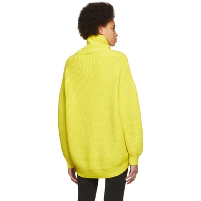 Shop Givenchy Yellow Oversized Turtleneck In 730 Yellow