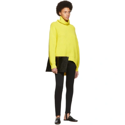 Shop Givenchy Yellow Oversized Turtleneck In 730 Yellow
