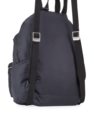 Shop Saint Laurent Men's City Belt Bag/fold-up Backpack In Black