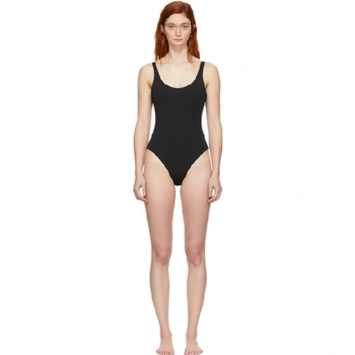 Shop Skin Reversible Black And Taupe The Lana One-piece Swimsuit