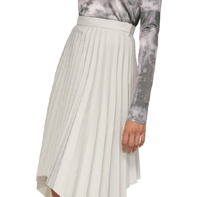 ACNE STUDIOS 灰色 ILSIE 条纹西装半身裙