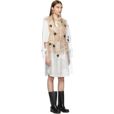 Shop Moncler Genius 4 Moncler Simone Rocha Transparent Coat In 001 Transpa