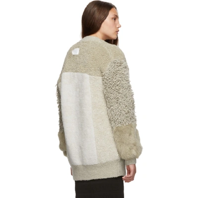 Shop Stella Mccartney Beige Fur Free Fur Cardigan In 8490 Camel