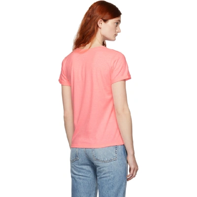 A.P.C. 粉色 CYD T 恤