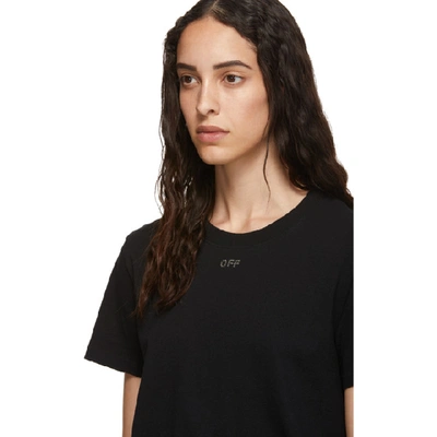 Shop Off-white Black Shifted T-shirt In Black/black