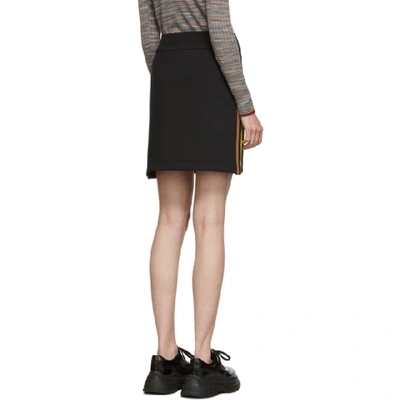 Shop M Missoni Black Scuba Miniskirt In S902j Black