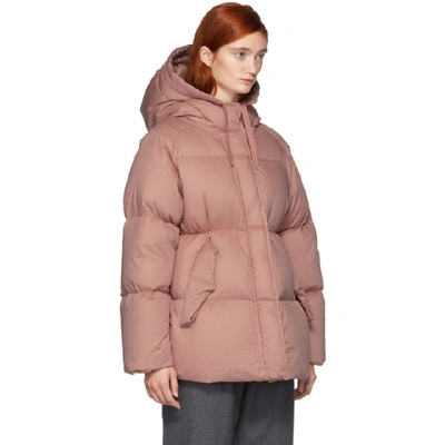 Shop Moncler Pink Down Nerium Jacket In 530 Blush