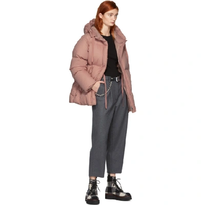 Shop Moncler Pink Down Nerium Jacket In 530 Blush