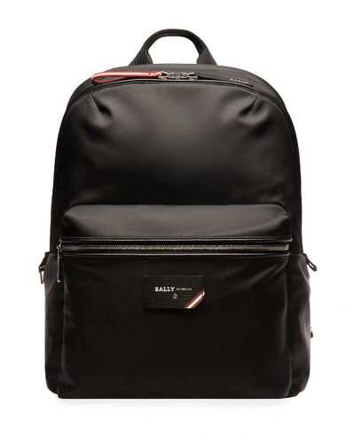 Shop Bally Men's Ferey Nylon Trainspotting Backpack In Black