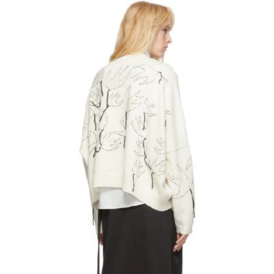 Shop Mcq By Alexander Mcqueen Mcq Alexander Mcqueen Off-white Swallow Sweater