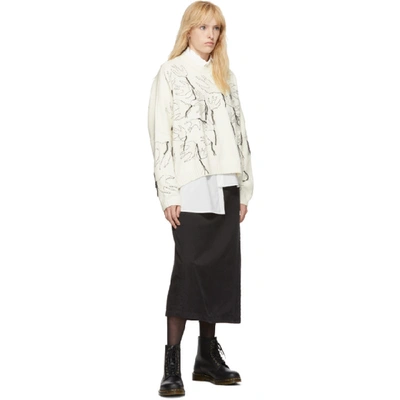 Shop Mcq By Alexander Mcqueen Mcq Alexander Mcqueen Off-white Swallow Sweater