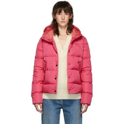 Shop Moncler Pink Down Lena Jacket In 520 Pink