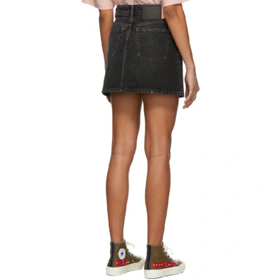 Shop Acne Studios Black Bla Konst Denim Caitlyn Miniskirt