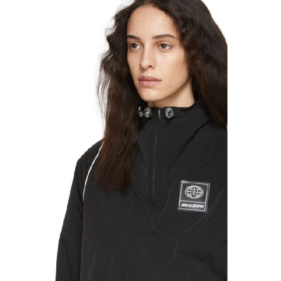 Shop Misbhv Black Half-zip Raglan Jacket