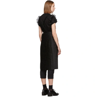 Shop Noir Kei Ninomiya Black Pleated Suspenders Skirt In 1 Black