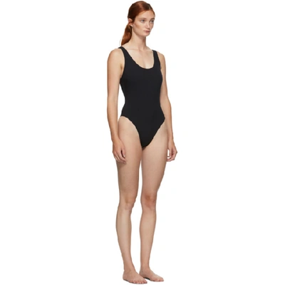 Shop Kiki De Montparnasse Black Tied-up One-piece Swimsuit