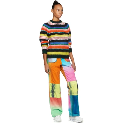 Shop Agr Ssense Exclusive Multicolor Brushed Mohair Striped Sweater