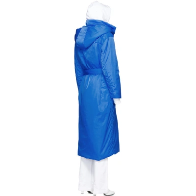 Shop A_plan_application A-plan-application Blue Long Puffer Coat