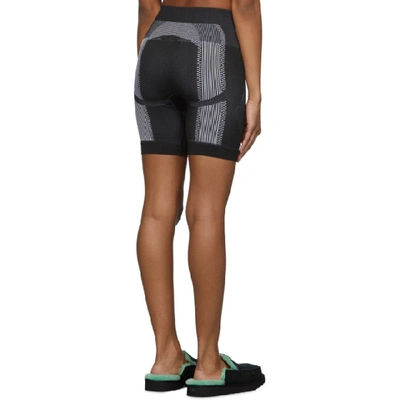 Shop Misbhv Black And White Active Future Shorts In Black/white