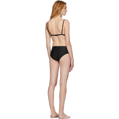 Shop Matteau Black Tri Top Briefs Bikini