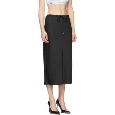 Shop Alexander Wang T Alexanderwang.t Black Wash And Go Light Skirt In 001 Black