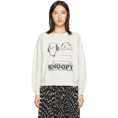 Shop Marc Jacobs Off-white The Peanuts Edition Snoopy Sweatshirt In 134 Vintwht