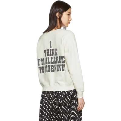 Shop Marc Jacobs Off-white The Peanuts Edition Snoopy Sweatshirt In 134 Vintwht