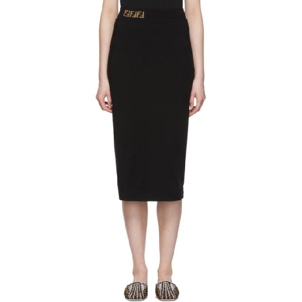 fendi black skirt