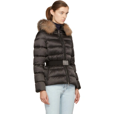 Shop Moncler Black Down Tatie Jacket In *999 Black