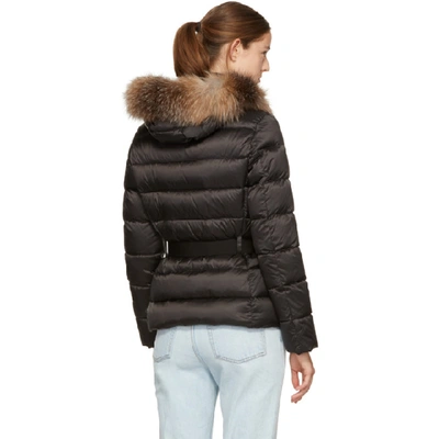 Shop Moncler Black Down Tatie Jacket In *999 Black