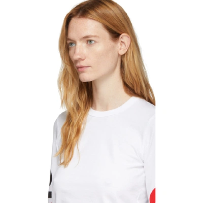 Shop Comme Des Garçons Play Comme Des Garcons Play White Big Heart Long Sleeve T-shirt